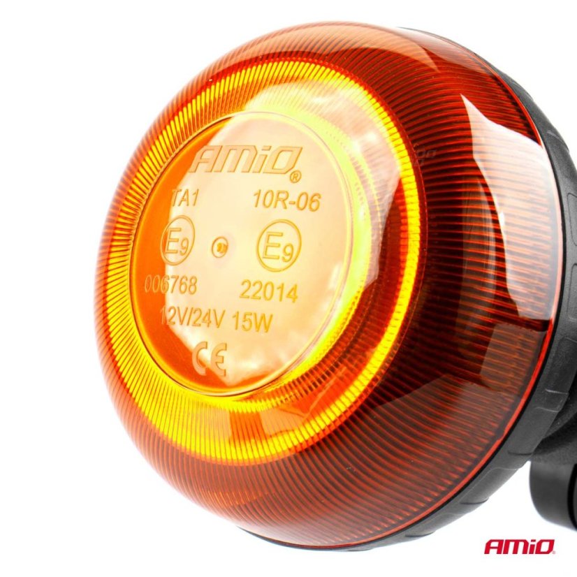 LED maják na bajonet pružný oranžový