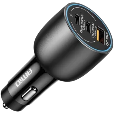 Nabíječka do auta 2x USB-C + USB-A 100W 12/24V
