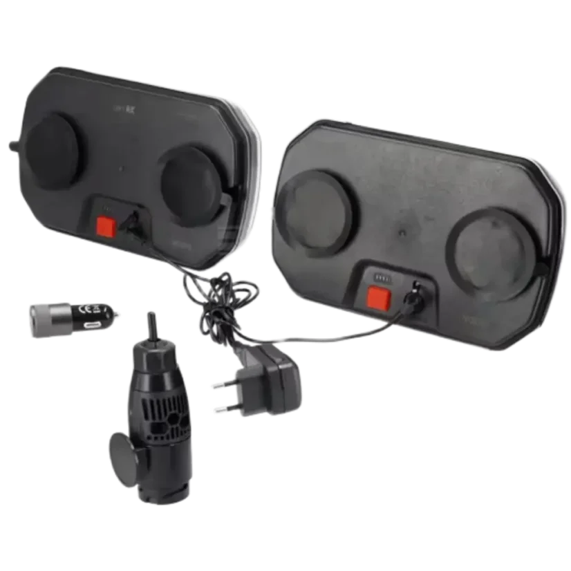 Detail magnetických držáků a ovládacích tlačítek LED světel Kramp LA60060
