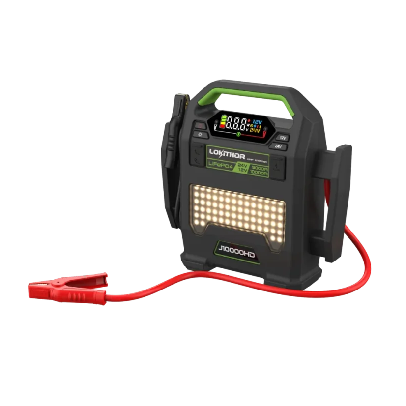 Startovací zdroj  Lokithor J10000HD 12/24V 10000A s LiFePO₄ RFCT
