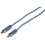 Nabíjecí USB-C / USB-C kabel, spirálový 50 - 180 cm, 100 W, modrý