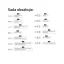 Gola sada GETI v kufříku 216 ks