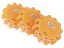 Magnetické výstražné puky 12+3 LED nabíjecí oranžový - 3 ks v taštičce