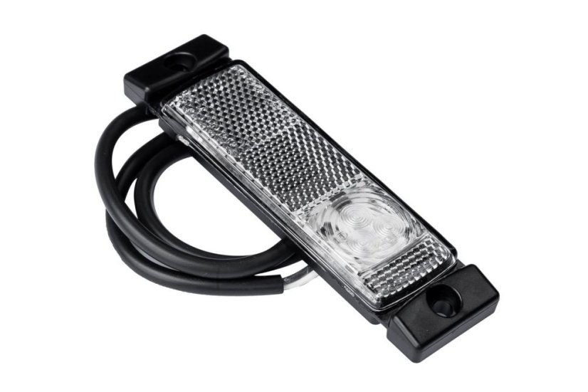 LED obrysové světlo přední Proplast bílé s odrazkou bokem
