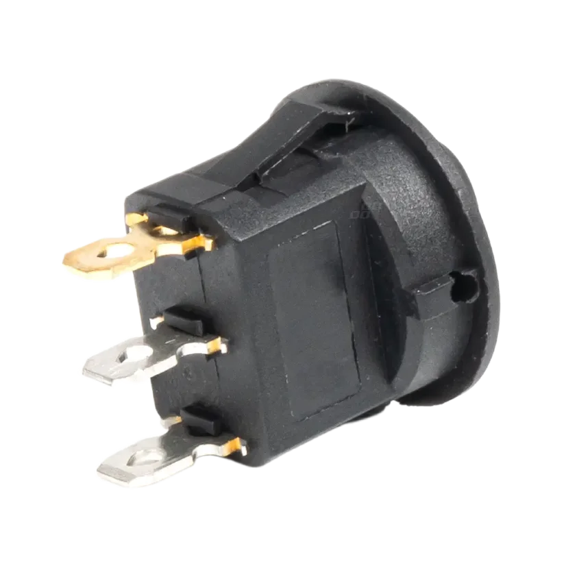 Kolébkový kulatý spínač 12V 20A - oranžová LED