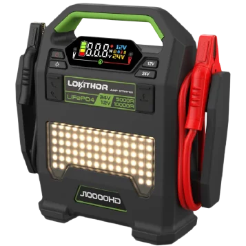 Lokithor J10000HD – nejvýkonnější LiFePO₄ startovací zdroj 12 / 24 V pro nákladní vozy.