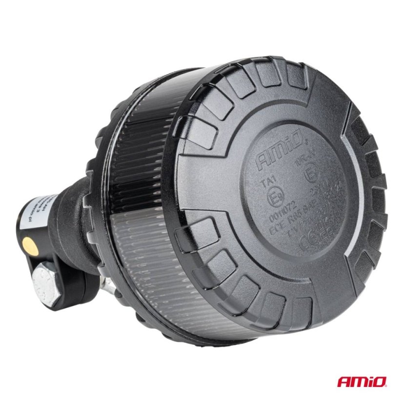 LED maják na bajonet pružný čirý, oranžový W28P Heavy Duty