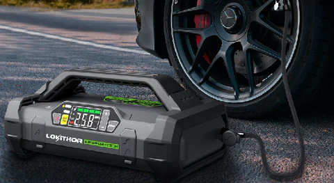 Startovací zdroj  Lokithor JA3000 PRO 12V 3000A LiFePO₄ kompresor