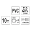 Vzduchová hadice PVC 8mm 20bar + rychlospojky - 10m - parametry