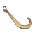 Natahovací J hák pro odtahy 2,4t s okem