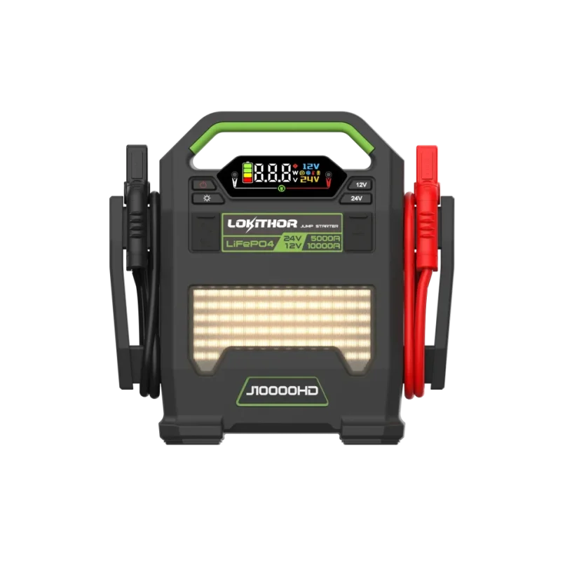 Startovací zdroj  Lokithor J10000HD 12/24V 10000A s LiFePO₄ RFCT