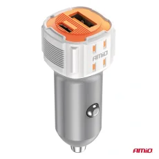 Nabíječka do auta USB-A / USB-C; 38W ;12/24V
