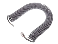 Spirálová hadice na vzduch PE 5,5mm 12bar + rychlospojky - 15m