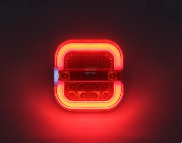 Bezdrátová zadní LED světla 12/24 V s magnetickým držákem, v kufříku