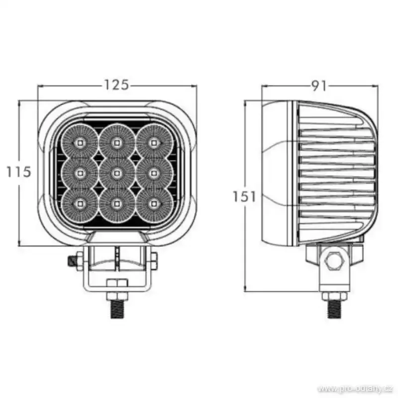 LED pracovní světlo Proplast PRO-SUPER-MASTER 7200 Lumenů