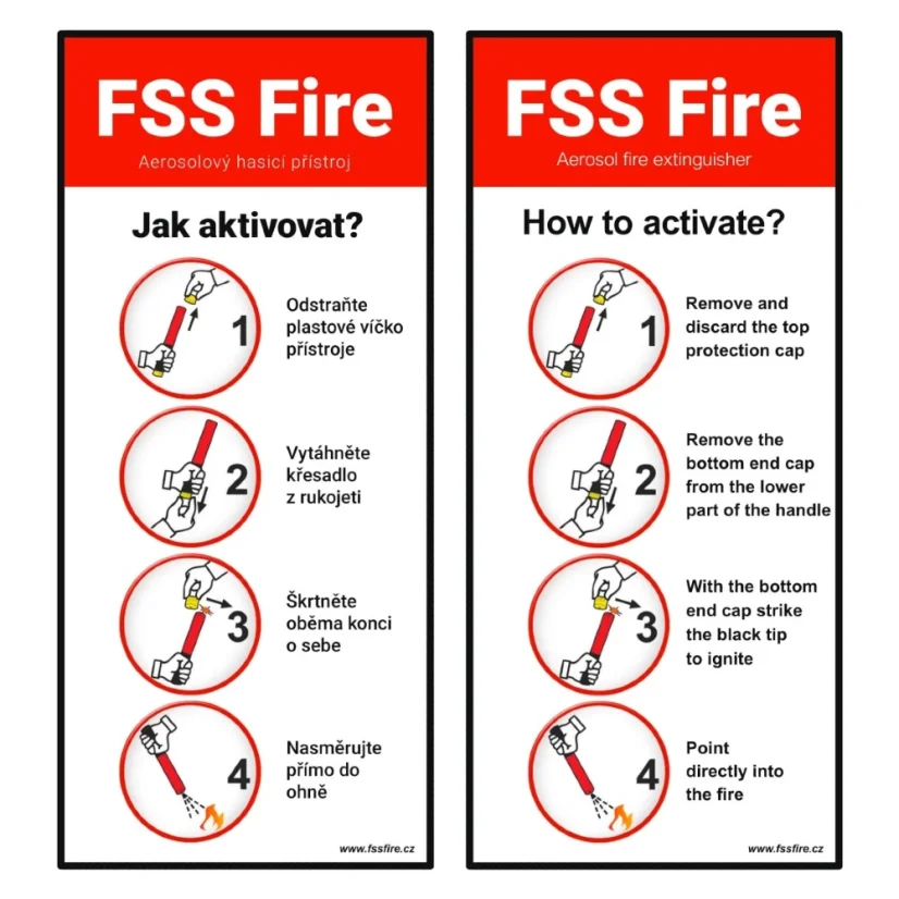 FSS Fire FSS 50 – aerosolový ruční hasicí přístroj