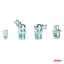 Mazací hlavice kulové, přímé i úhlové  - sada 110 ks