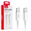 USB kabel USB-C / USB-C 60W 100cm bílý