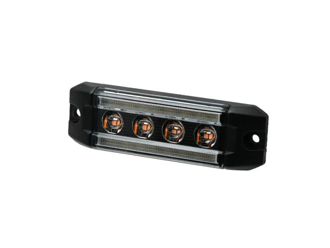 LED obrysové světlo přední se stroboskopem Proplast PRO-MICRO-RAIL 4 bílé / oranžové