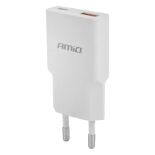 Síťová nabíječka 230V USB-C + USB-A 20W