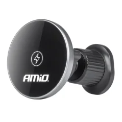 Magnetický držák telefonu s indukčním Qi nabíjením - s háčkem do mřížky ventilace