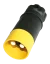 Zástrčka NATO Jaeger žlutá 50mm² - černo/žlutá
