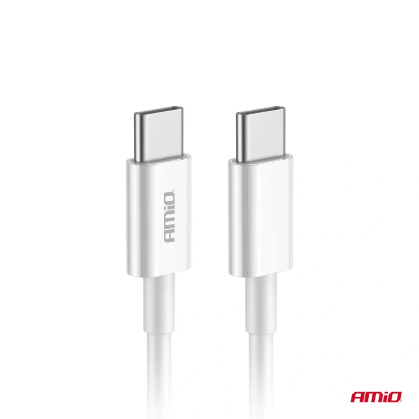 USB kabel USB-C / USB-C 60W 100cm bílý