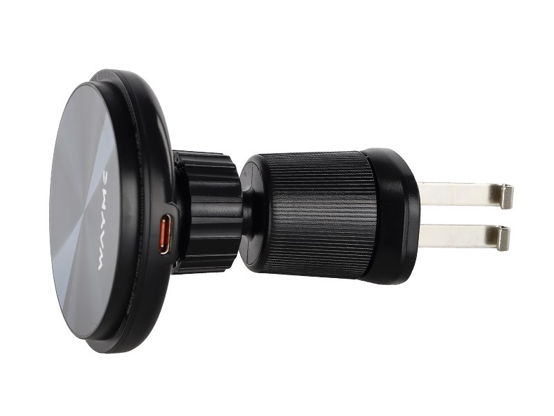 Magnetický držák telefonu do mřížky ventilace s indukčním nabíjením - sada s USB-C kabelem a kroužkem