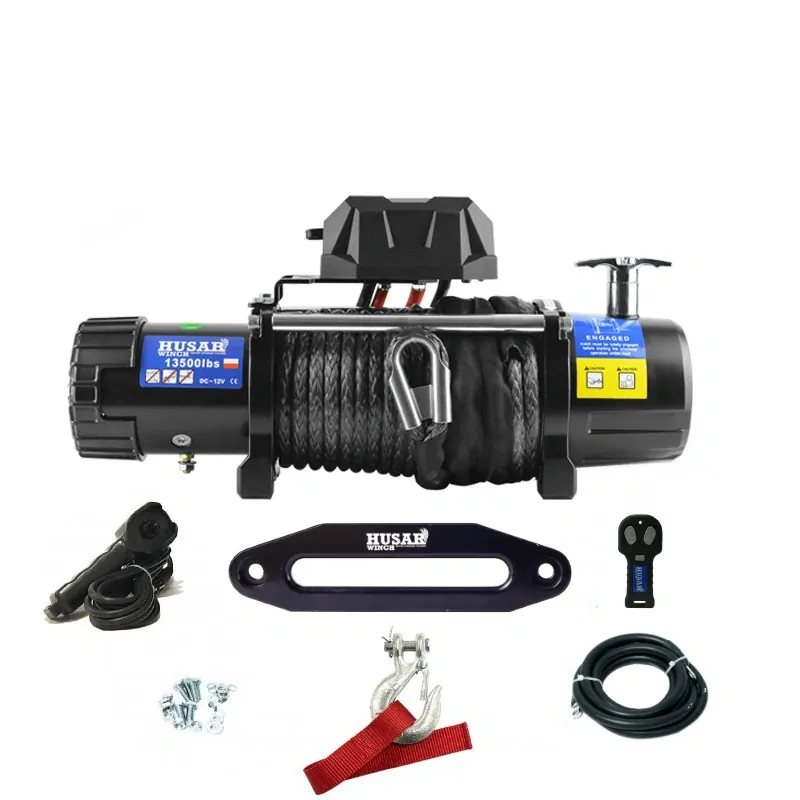 Elektrický naviják BST 13500 lbs 12V syntetické lano