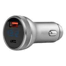 Nabíječka vestavná s voltmetrem USB-C + USB-A 38W 12/24V