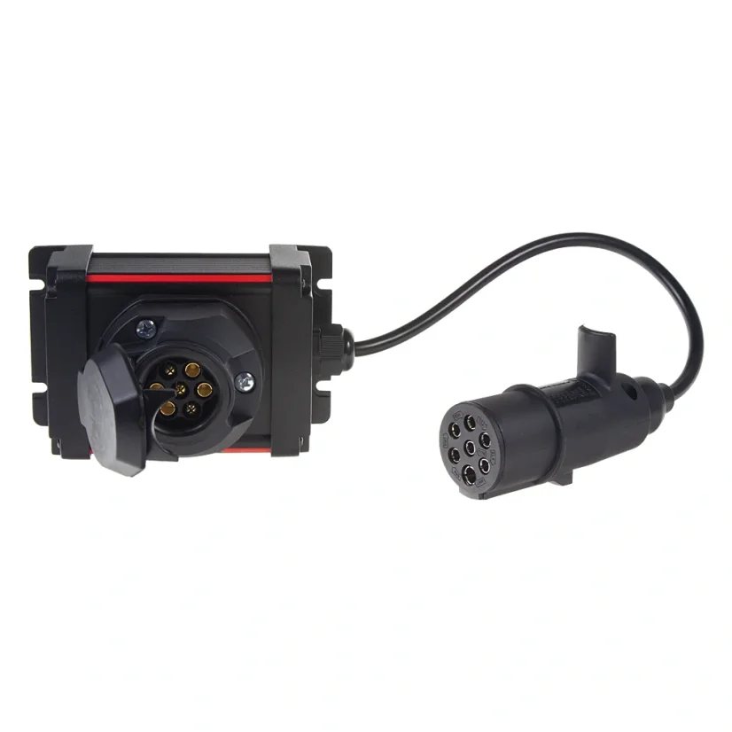 Redukce zásuvky tažného zařízení N-Type 7/7PIN+ měnič 24/12V
