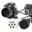 Spirálový kabel TIR 24 V 15 PIN / 2× 7 PIN N+S - 5m, detail
