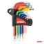 Torx klíče barevné krátké sada 9 ks