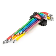Torx klíče barevné dlouhé sada 9 ks