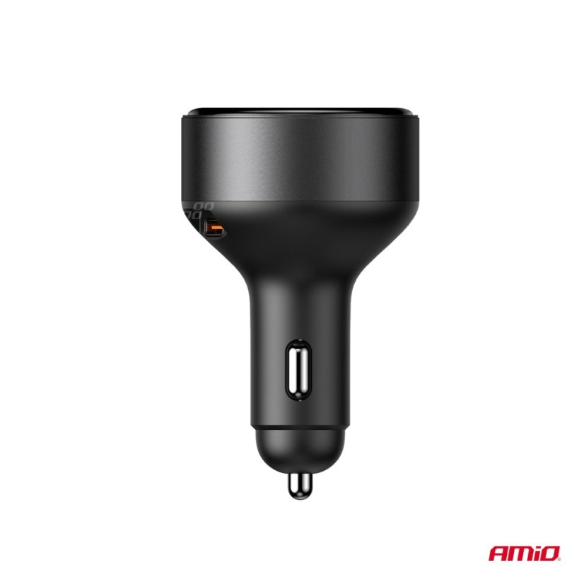 Nabíječka do auta USB-C 60W s navíjením kabelu, 12/24 V