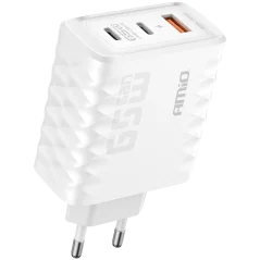 Síťová nabíječka 2x USB-C + USB-A 65W