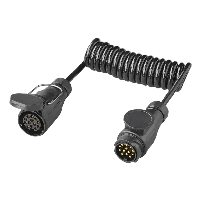 Spirálový kabel 13PIN 12V zástrčka+zásuvka