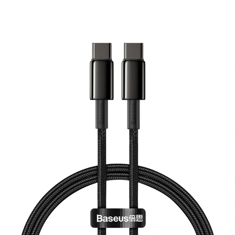 USB kabel Baseus Tungsten Gold USB-C / USB-C , 100 W, 1m