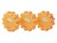 Magnetické výstražné puky 12+3 LED nabíjecí oranžový - 3 ks v taštičce