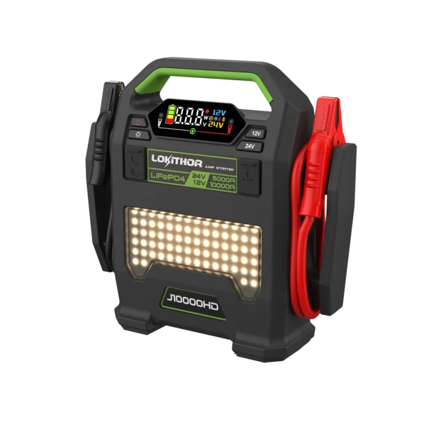 Startovací zdroj  Lokithor J10000HD 12/24V 10000A s LiFePO₄ RFCT