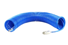 Spirálová hadice na vzduch PE 5mm 10bar  + rychlospojky - 20 m