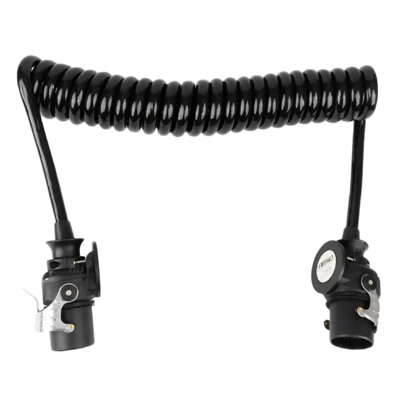 Spirálový kabel TIR 24V 2× 15PIN - 5m
