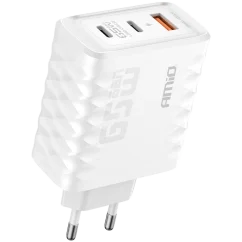 Síťová nabíječka 2x USB-C + USB-A 65W