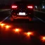 Magnetický výstražný puk 16 LED nabíjecí oranžový, sada 6ks v dobíjecím kufříku