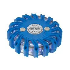 Magnetický výstražný puk 16 LED nabíjecí modrý