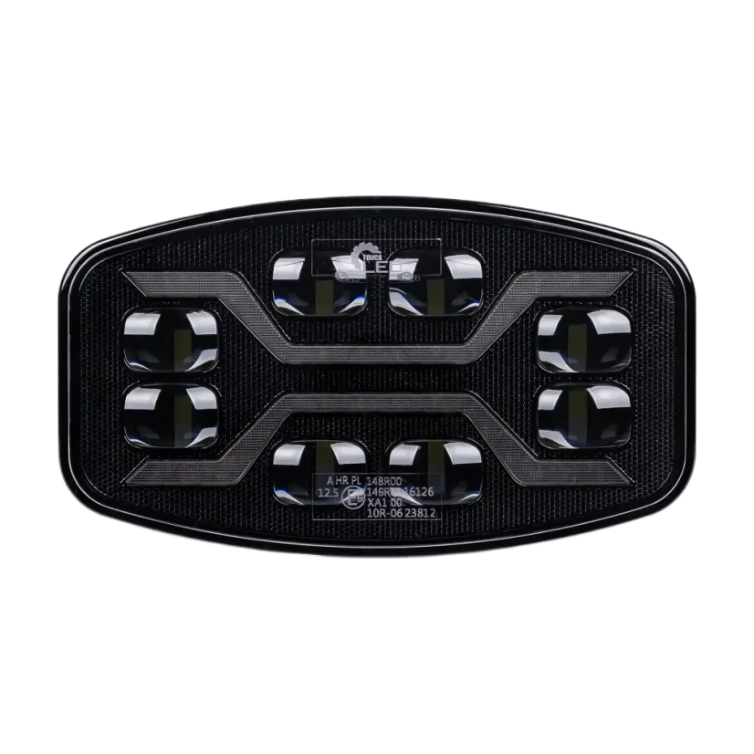 Dálkový světlomet Truck LED X SPIDER 12V/24V - čelní pohled zhasnutý