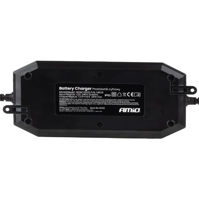 Nabíječka autobaterií digitální 12V (10A) / 24V (5A)
