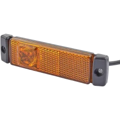 LED obrysové světlo boční Proplast oranžové s odrazkou bokem