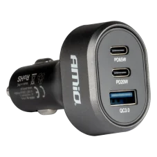 Nabíječka do auta 12/24V USB-A QC3.0 + 2x USB-C PD 85W