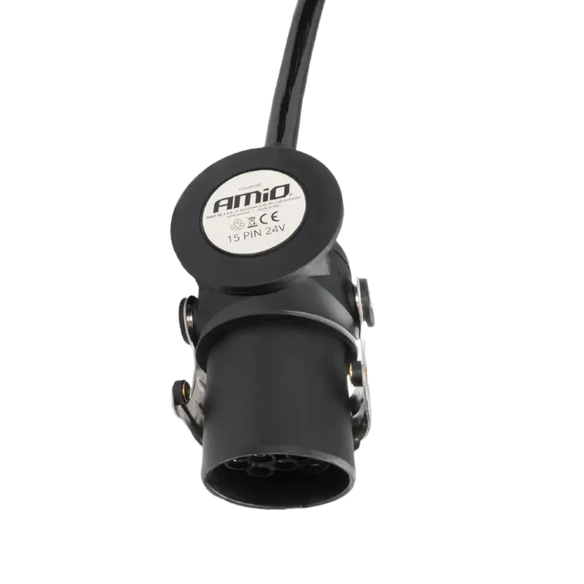 Spirálový kabel TIR 24V 2× 15PIN - 5m